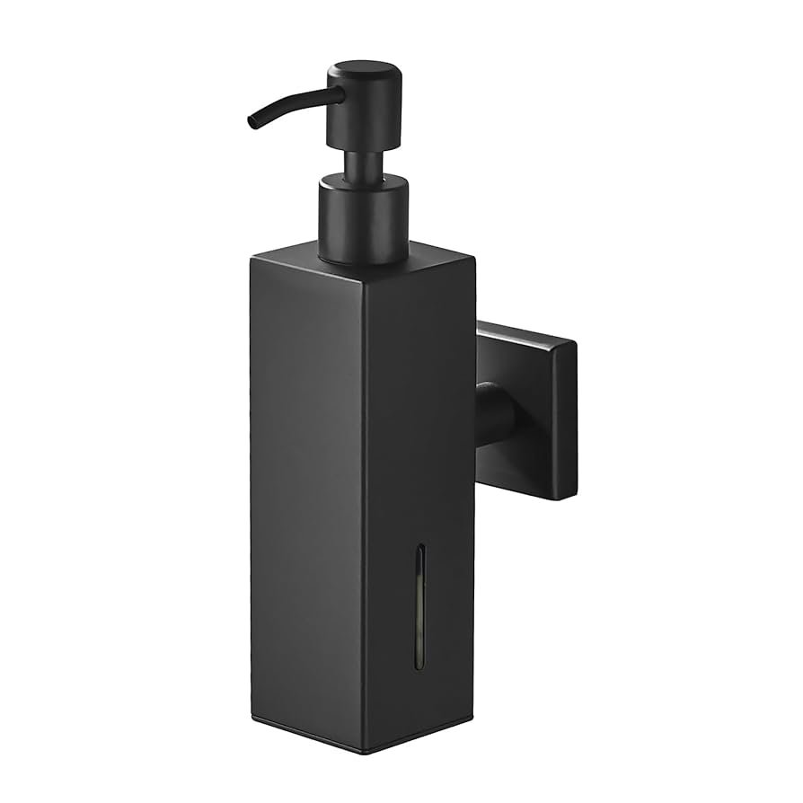 Square Metal Soap Dispenser (Black)