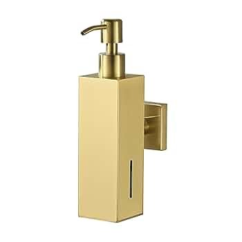 Square Metal Soap Dispenser (Golden)