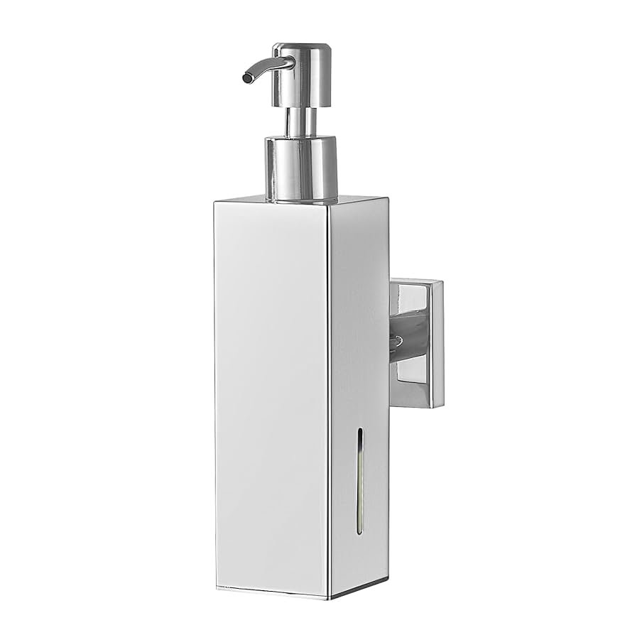 Square Metal Soap Dispenser (CP)