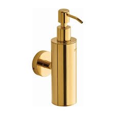 Round Metal Soap Dispenser (Golden)