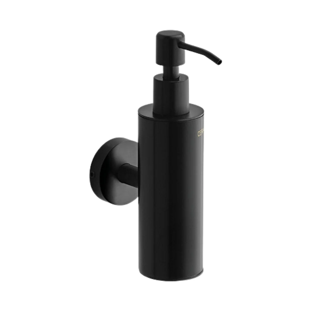 Round Metal Soap Dispenser (Black)